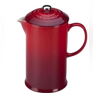 Le Cruset French press 12 oz brand new in box RED